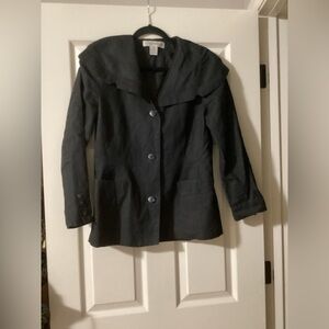 Black Linen Please Thank You Jacket